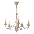 Kattokruunu ANTON ketjulla 5xE14/60W/230V, beige