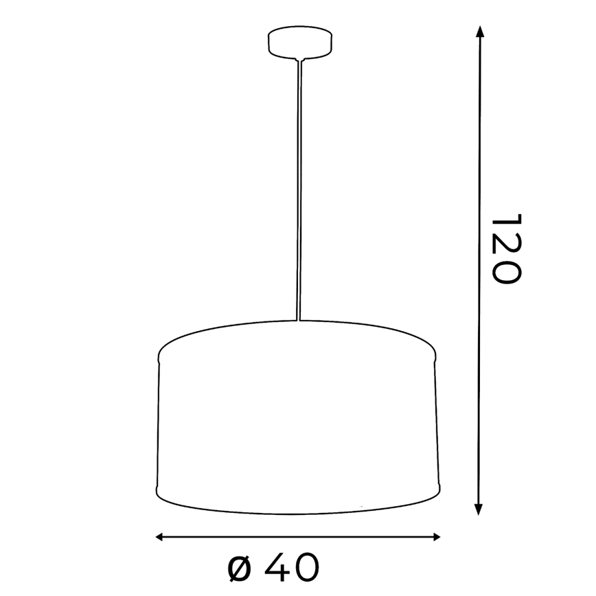 Kattokruunu FELIX 1xE27/60W/230V musta