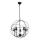 Kattokruunu GLOBE 5 5xE14/60W musta