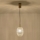 Kattokruunu johdossa 1xE14/25W/230V läpinäkyvä halkaisija 15 cm