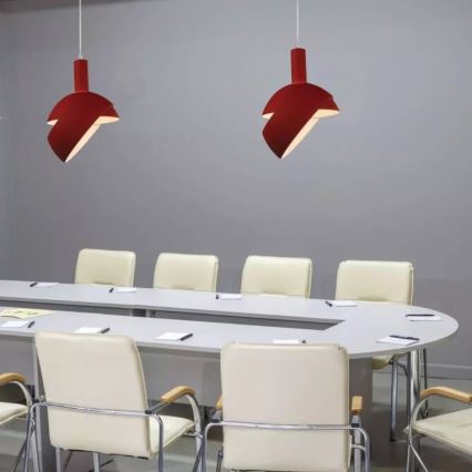 Kattokruunu johdossa 1xE14/60W/230V punainen