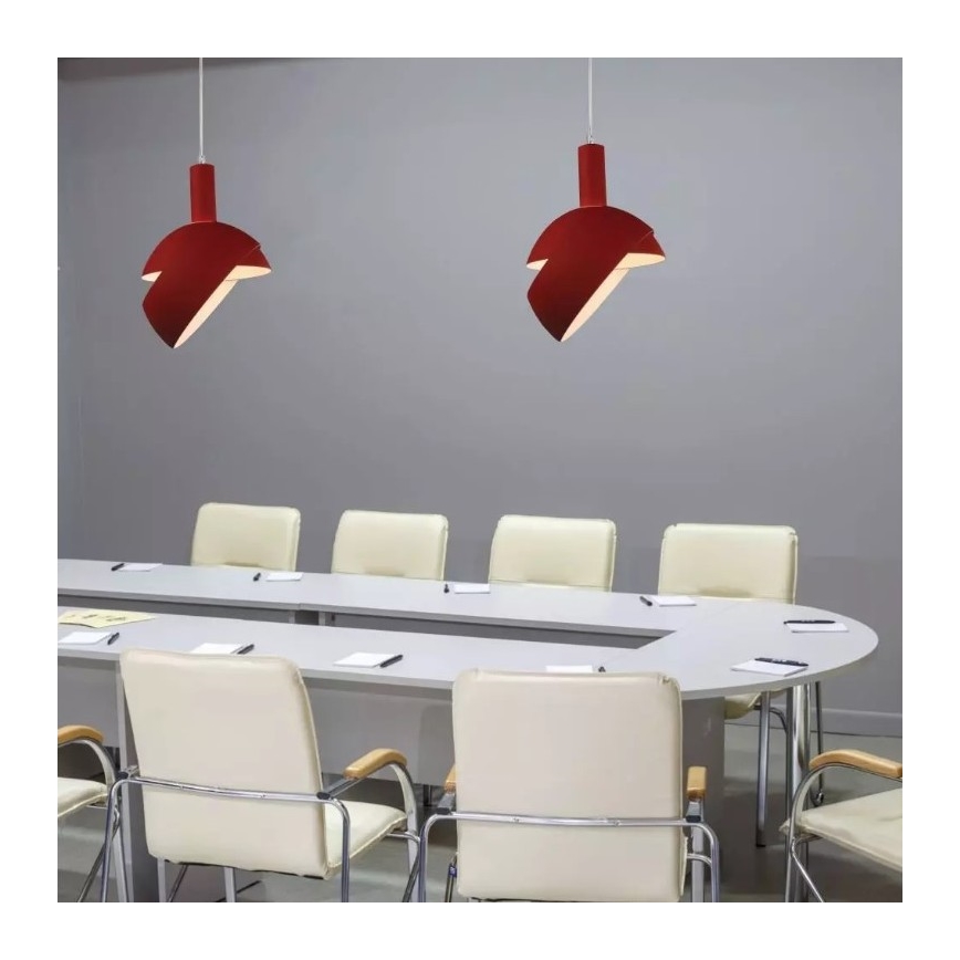 Kattokruunu johdossa 1xE14/60W/230V punainen