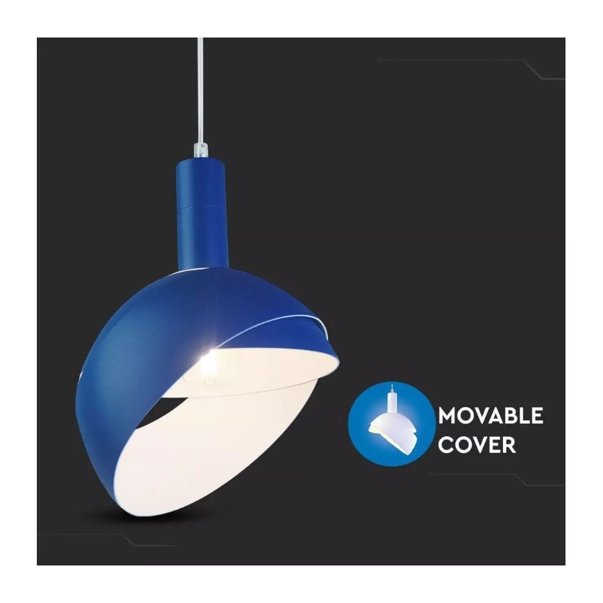 Kattokruunu johdossa 1xE14/60W/230V sininen