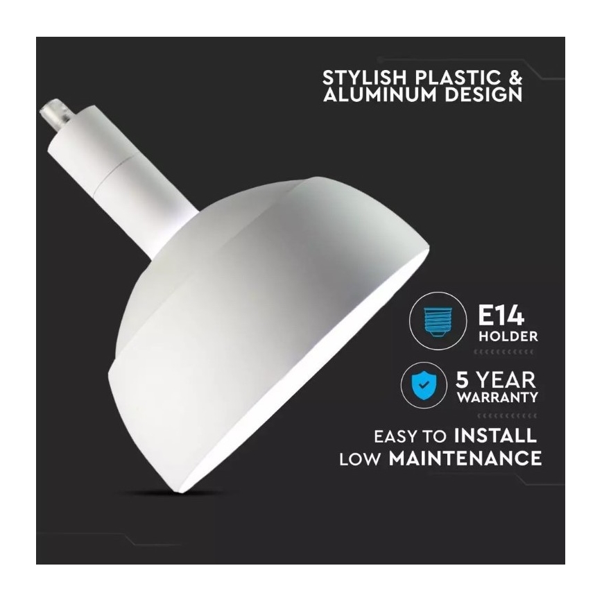 Kattokruunu johdossa 1xE14/60W/230V valkoinen