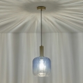 Kattokruunu johdossa 1xE27/15W/230V sininen/savuinen halkaisija 20 cm