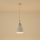 Kattokruunu johdossa 1xE27/15W/230V valkoinen halkaisija 19,5 cm