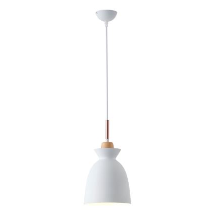 Kattokruunu johdossa 1xE27/15W/230V valkoinen halkaisija 19,5 cm