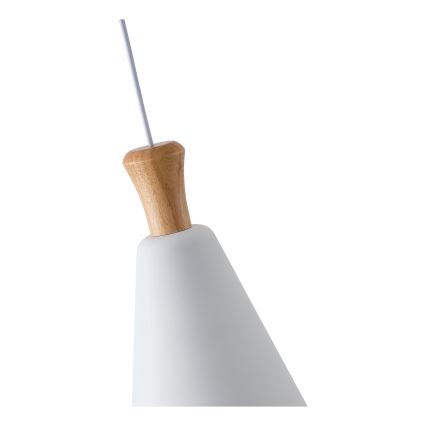 Kattokruunu johdossa 1xE27/15W/230V valkoinen halkaisija 20 cm