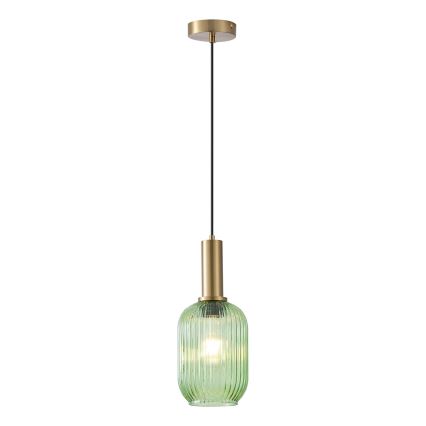 Kattokruunu johdossa 1xE27/15W/230V vihreä 13 cm