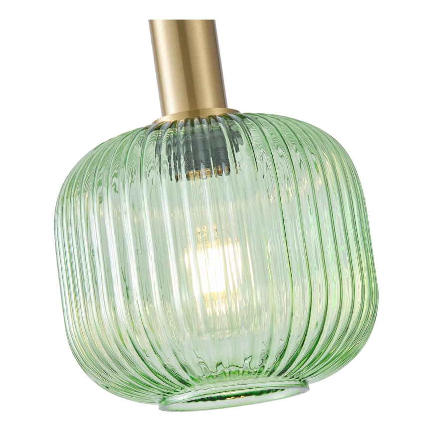 Kattokruunu johdossa 1xE27/15W/230V vihreä pr. 20 cm