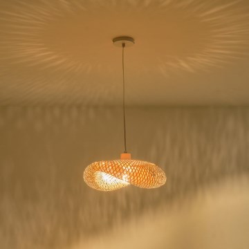 Kattokruunu johdossa 1xE27/40W/230V bambu