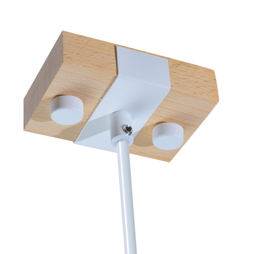 Kattokruunu johdossa 1xE27/40W/230V pyökki/valkoinen