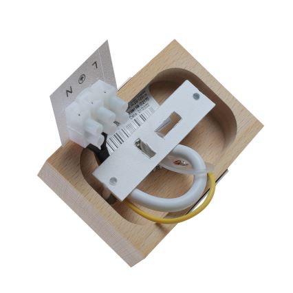 Kattokruunu johdossa 1xE27/40W/230V pyökki/valkoinen