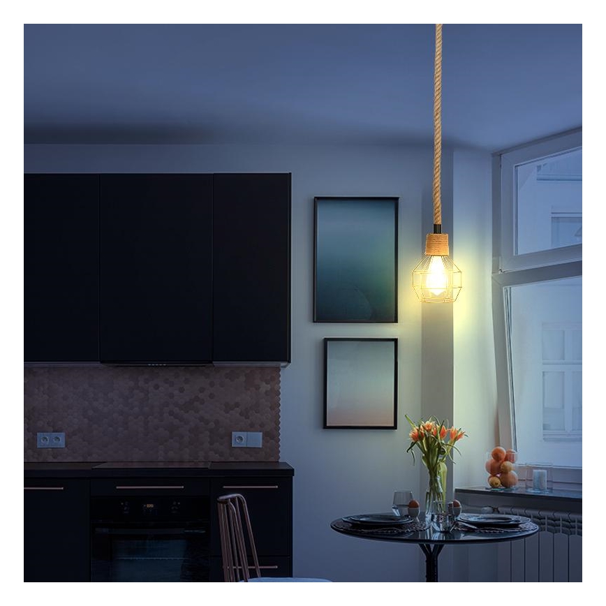 Kattokruunu johdossa 1xE27/60W/230V halkaisija 15 cm