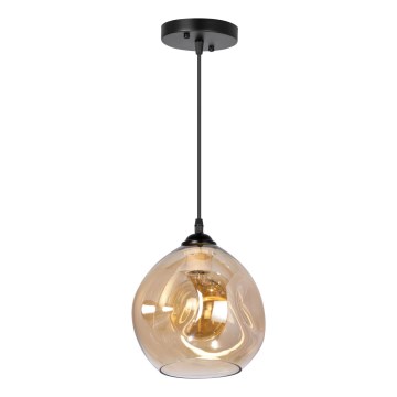 Kattokruunu johdossa 1xE27/60W/230V musta/savuinen