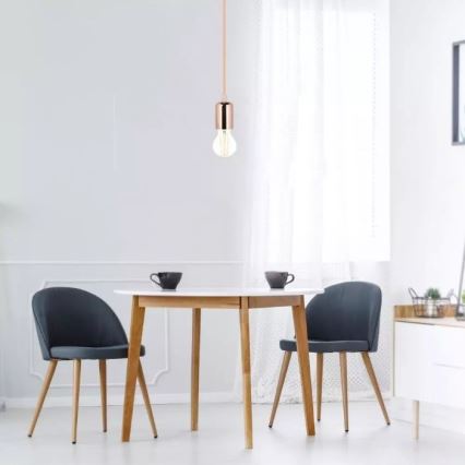 Kattokruunu johdossa 1xE27/60W/230V ruusukulta