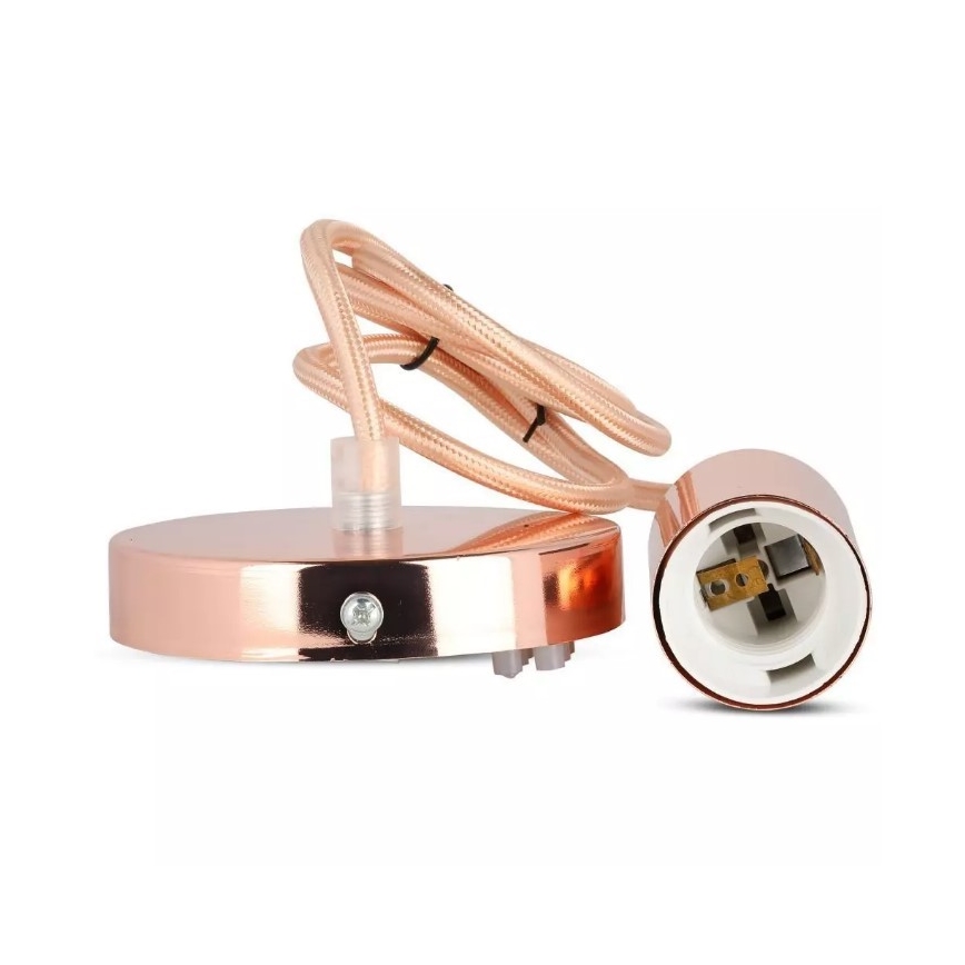 Kattokruunu johdossa 1xE27/60W/230V ruusukulta