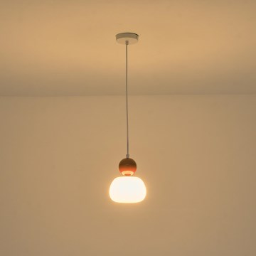 Kattokruunu johdossa 1xG9/7W/230V valkoinen/ruskea