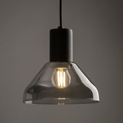 Kattokruunu johdossa 3-vaihe kiskojärjestelmään NEO 1xE27/15W/230V musta/savuinen musta