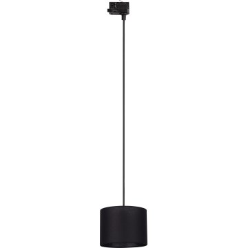 Kattokruunu johdossa 3-vaihe kiskojärjestelmään TRACER 1xE27/15W/230V halkaisija 20 cm musta