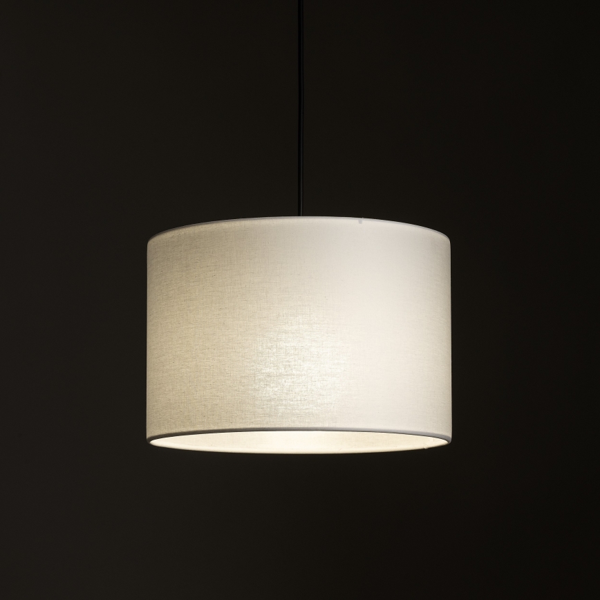 Kattokruunu johdossa 3-vaihe kiskojärjestelmään TRACER 1xE27/15W/230V halkaisija 30 cm musta/valkoinen