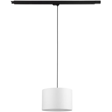 Kattokruunu johdossa 3-vaihe kiskojärjestelmään TRACER 1xE27/15W/230V halkaisija 30 cm musta/valkoinen