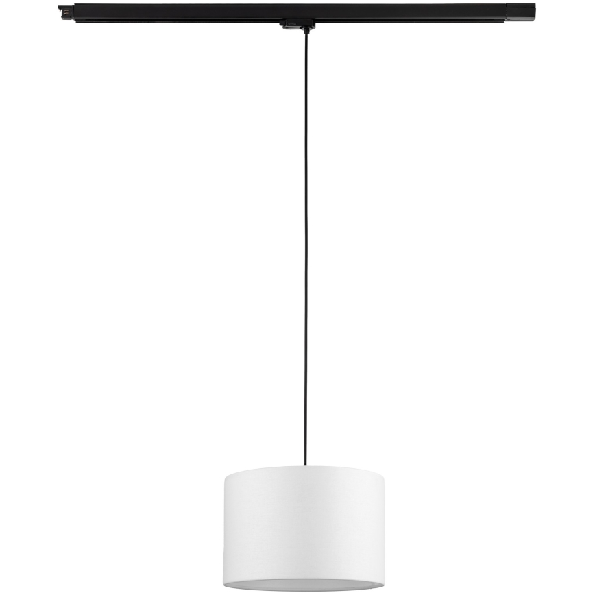 Kattokruunu johdossa 3-vaihe kiskojärjestelmään TRACER 1xE27/15W/230V halkaisija 30 cm musta/valkoinen