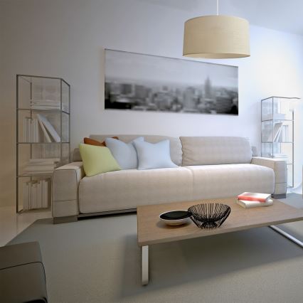 Kattokruunu johdossa ALBA 1xE27/15W/230V d. 40 cm beige