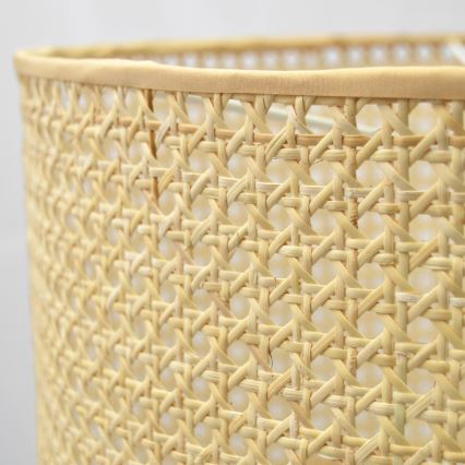 Kattokruunu johdossa ALBA 3xE27/15W/230V rottinki/musta