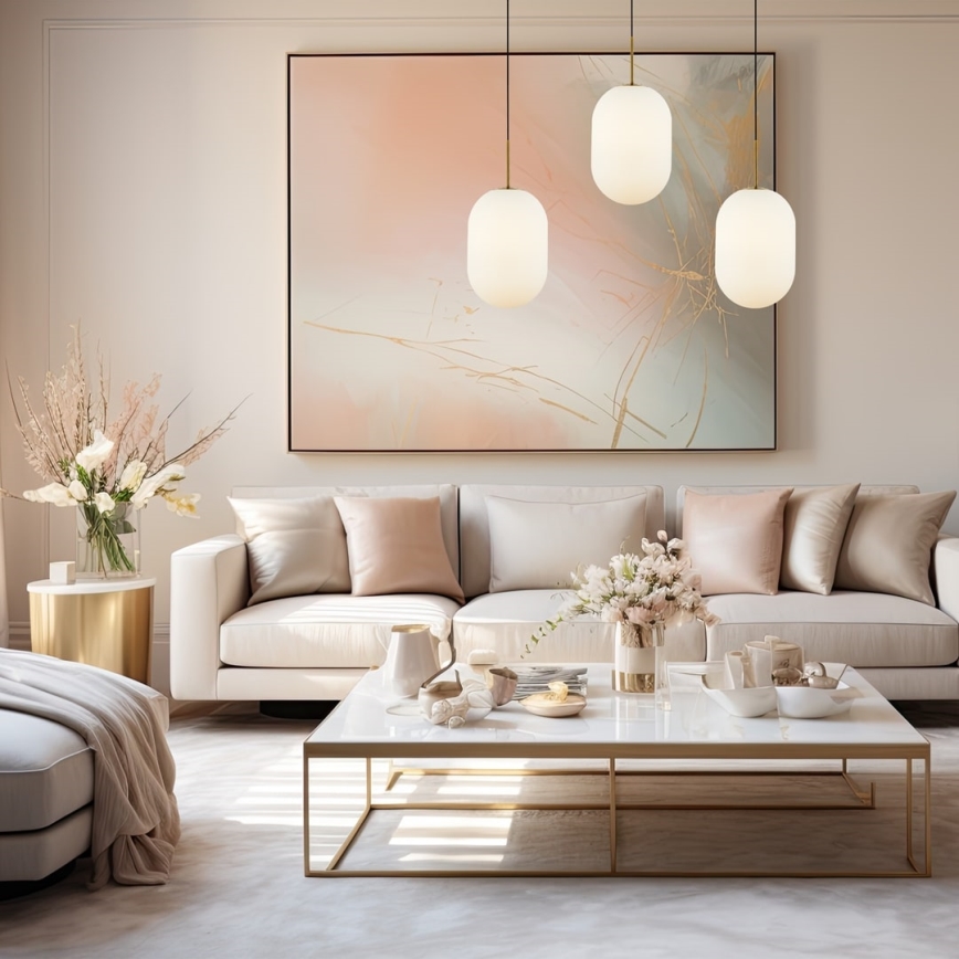 Kattokruunu johdossa ALIAS 3xE14/40W/230V kulta