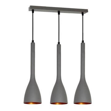 Kattokruunu johdossa ALUMI 3xE27/60W/230V