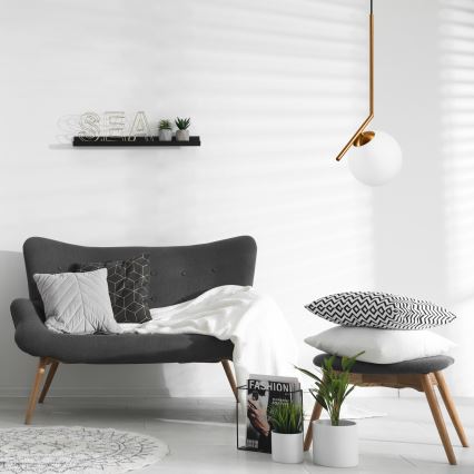 Kattokruunu johdossa AMBER 1xG9/5W/230V 130 cm