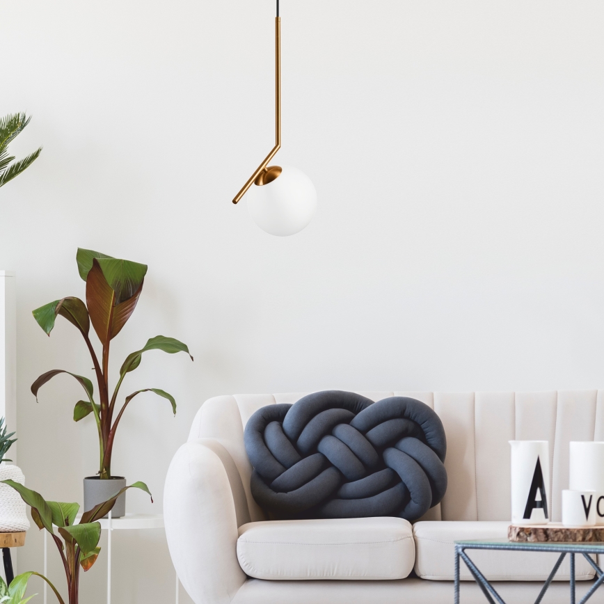 Kattokruunu johdossa AMBER 1xG9/5W/230V 130 cm