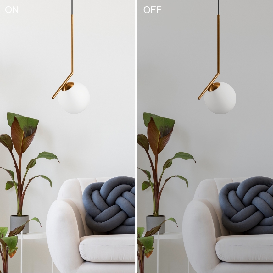 Kattokruunu johdossa AMBER 1xG9/5W/230V 130 cm