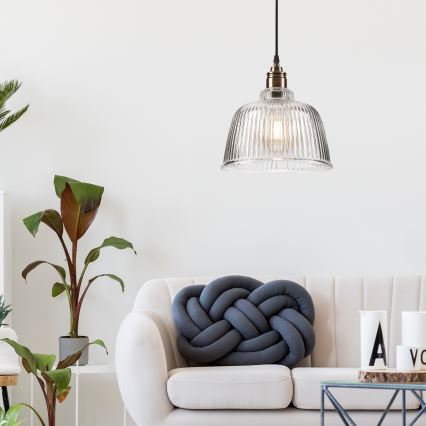 Kattokruunu johdossa ASTA 1xE27/60W/230V pronssi