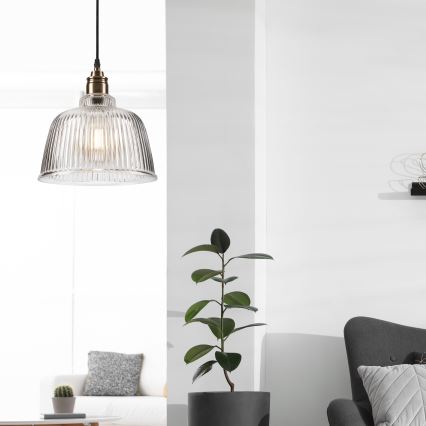 Kattokruunu johdossa ASTA 1xE27/60W/230V pronssi