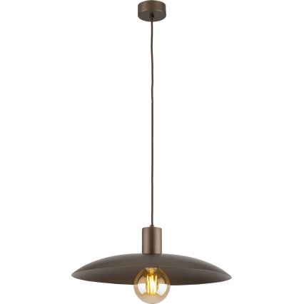 Kattokruunu johdossa ASTRA 1xE27/15W/230V halkaisija 41 cm ruskea