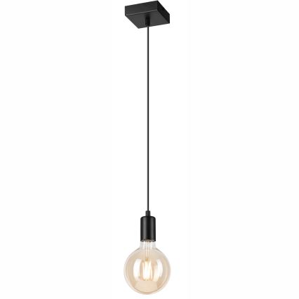 Kattokruunu johdossa ASTRID 1xE27/60W/230V matta musta