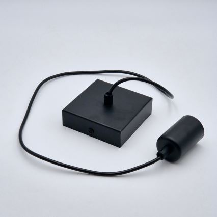 Kattokruunu johdossa ASTRID 1xE27/60W/230V matta musta