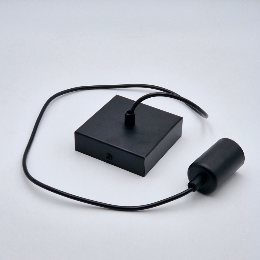 Kattokruunu johdossa ASTRID 1xE27/60W/230V matta musta