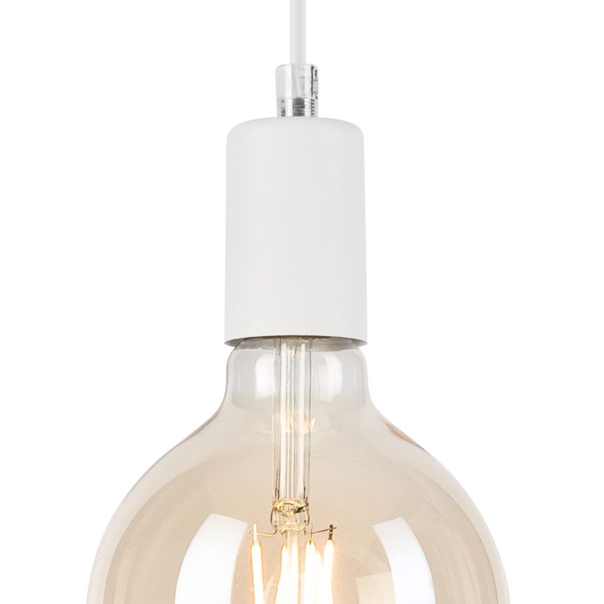 Kattokruunu johdossa ASTRID 1xE27/60W/230V valkoinen