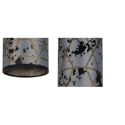 Kattokruunu johdossa AVALO 1xE27/60W/230V harmaa/musta