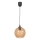 Kattokruunu johdossa BALL 1xE27/60W/230V halkaisija 20 cm beige