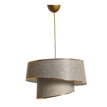 Kattokruunu johdossa BARETTE 1xE27/60W/230V harmaa