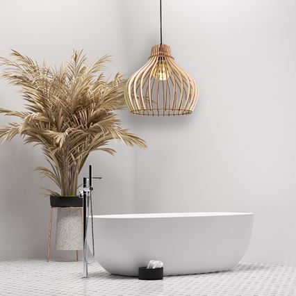 Kattokruunu johdossa BARREL 1xE27/24W/230V halkaisija 38 cm