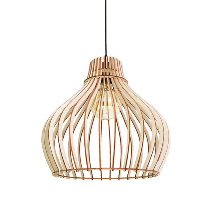 Kattokruunu johdossa BARREL 1xE27/24W/230V halkaisija 38 cm