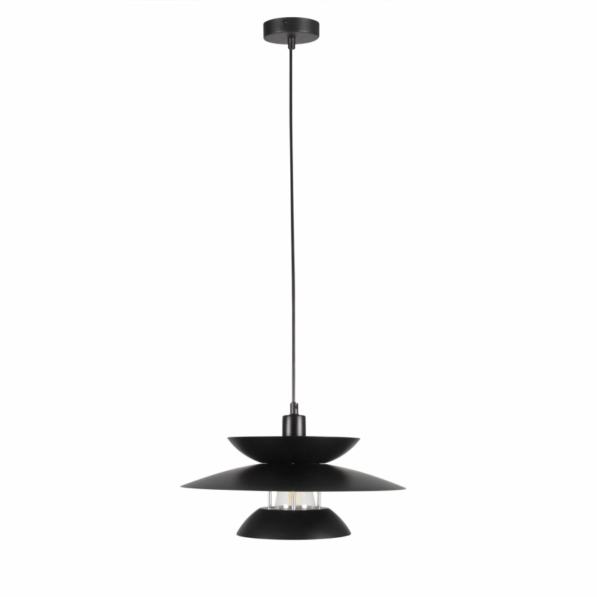 Kattokruunu johdossa BERIT 1xE27/20W/230V musta