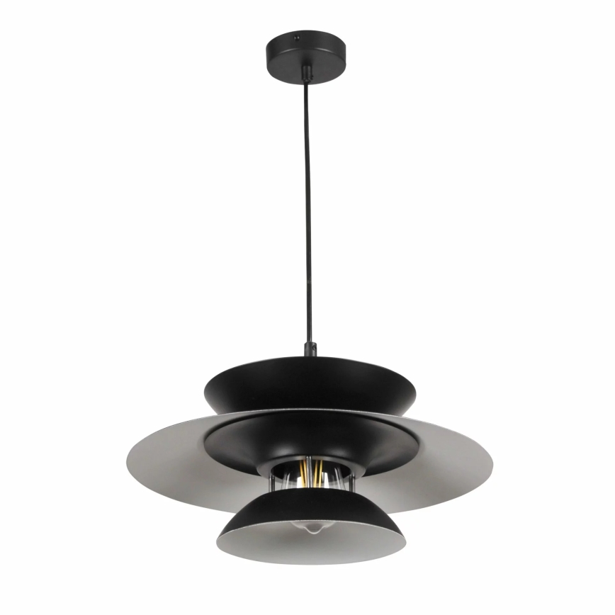 Kattokruunu johdossa BERIT 1xE27/20W/230V musta