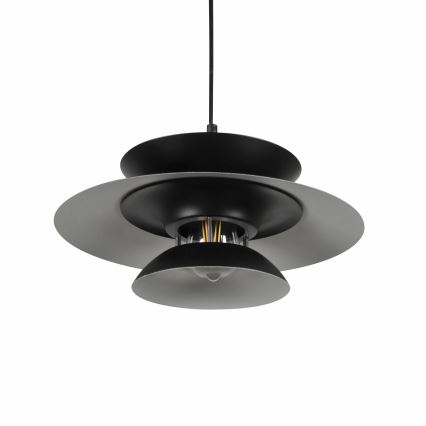 Kattokruunu johdossa BERIT 1xE27/20W/230V musta