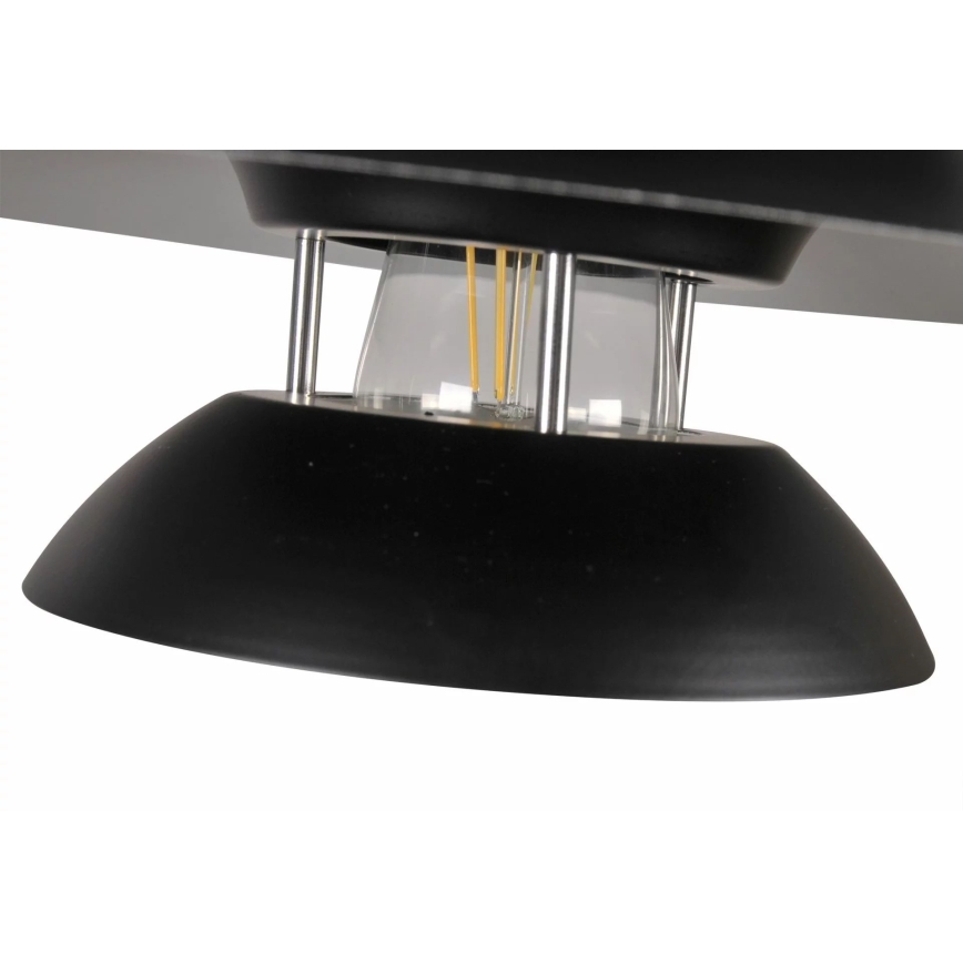 Kattokruunu johdossa BERIT 1xE27/20W/230V musta